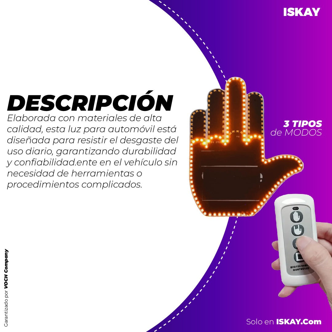 Señal De Mano LED para Coche