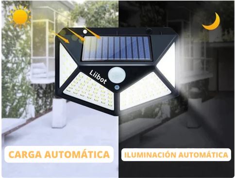 Lampara Solar LEd con sensor de movimiento