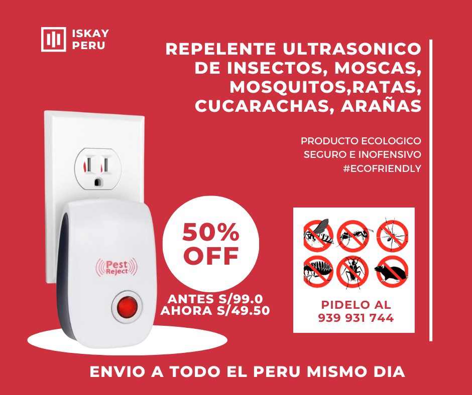 Repelente de plagas para el hogar, dispositivo antiplagas para cucarachas, mosquitos, arañas, y otras plagas de 90V-250V con rango de 120 metros cuadrados, perfecto para el hogar.