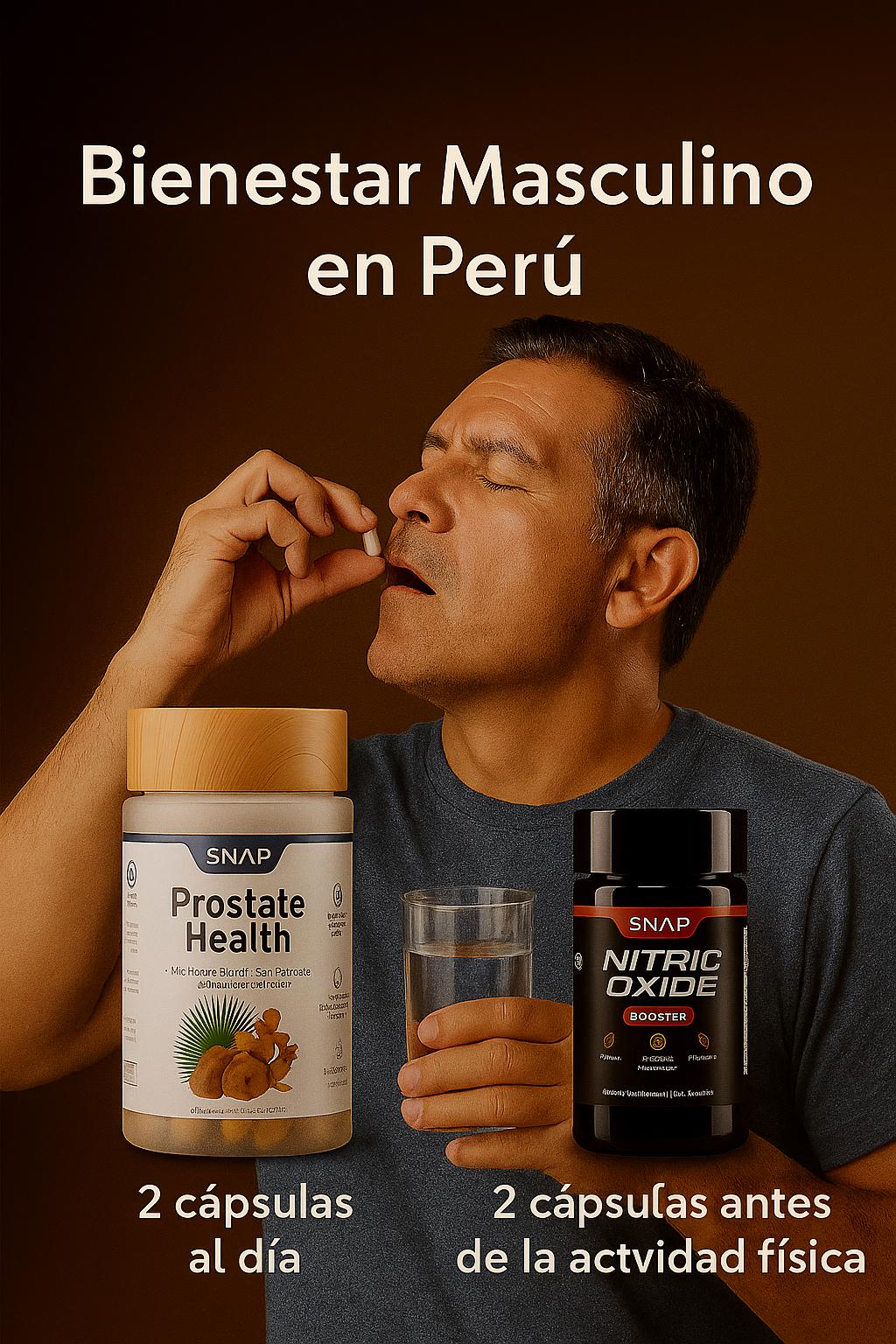 Prostate Health + Nitric Oxide – Bienestar masculino con entrega inmediata en Perú