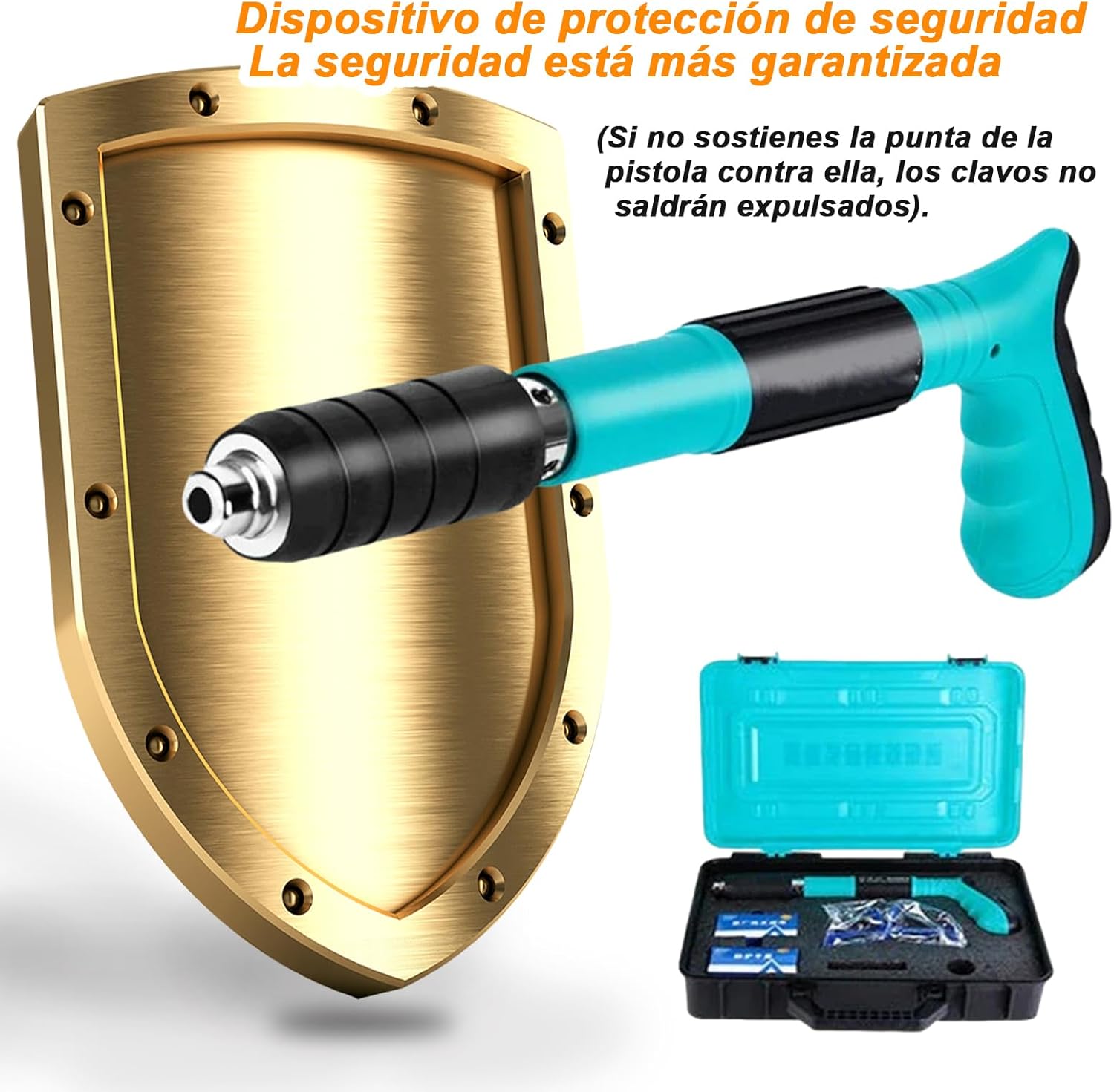 Pistola Fulminante de clavos +100 Clavos gratis