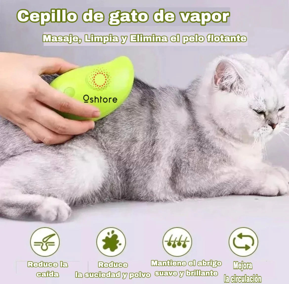 CEPILLO DE VAPOR PARA MASCOTAS