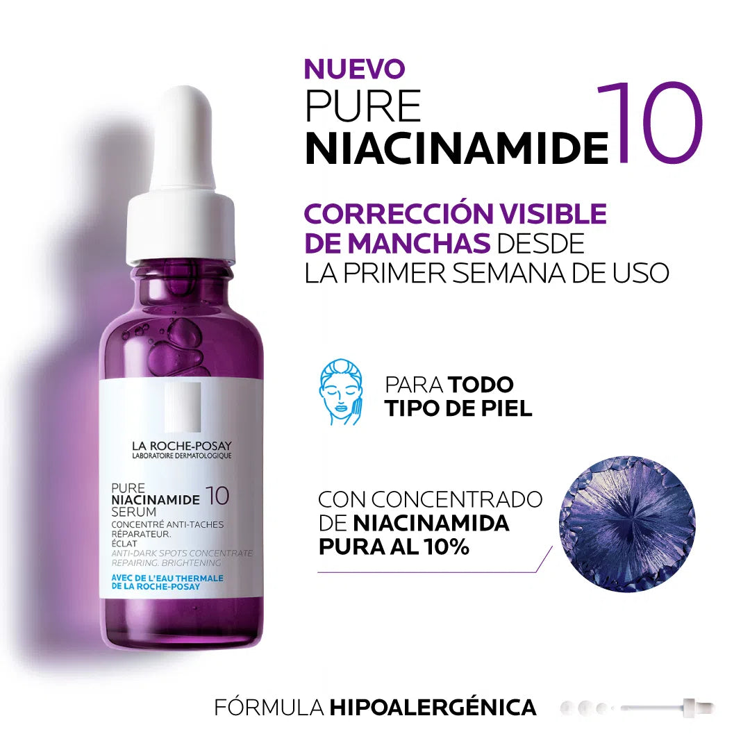 Sérum Pure Niaciamide 10 Apto para todo tipo de piel La Roche Posay