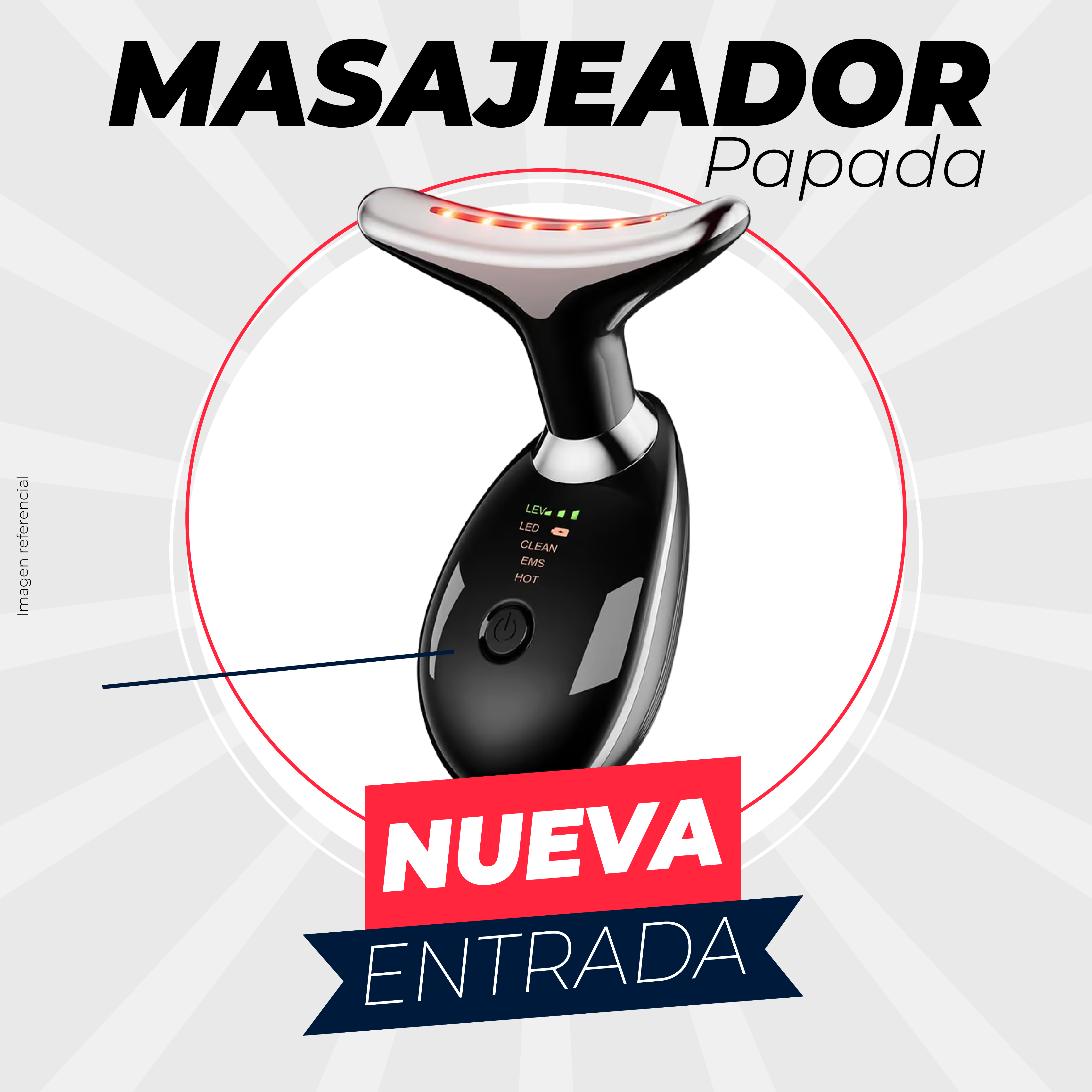 Masajeador facial Recargable