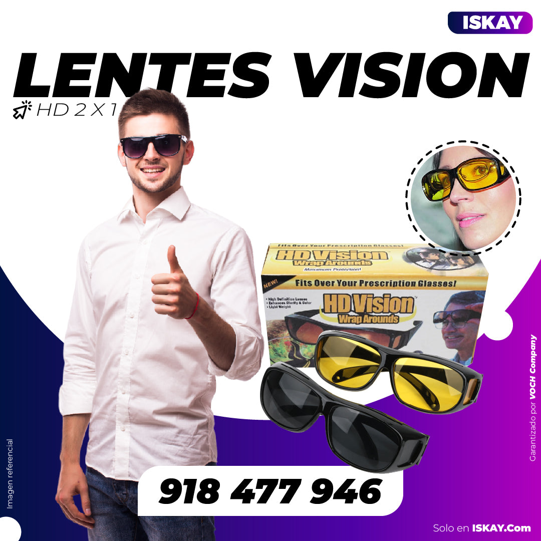 Lente Vision Full HD 2x1