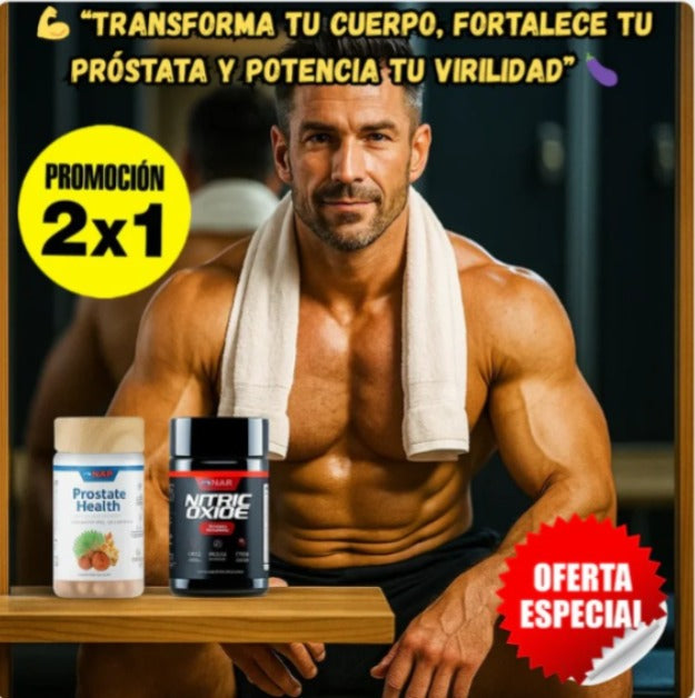 Prostate Health + Nitric Oxide – Bienestar masculino con entrega inmediata en Perú