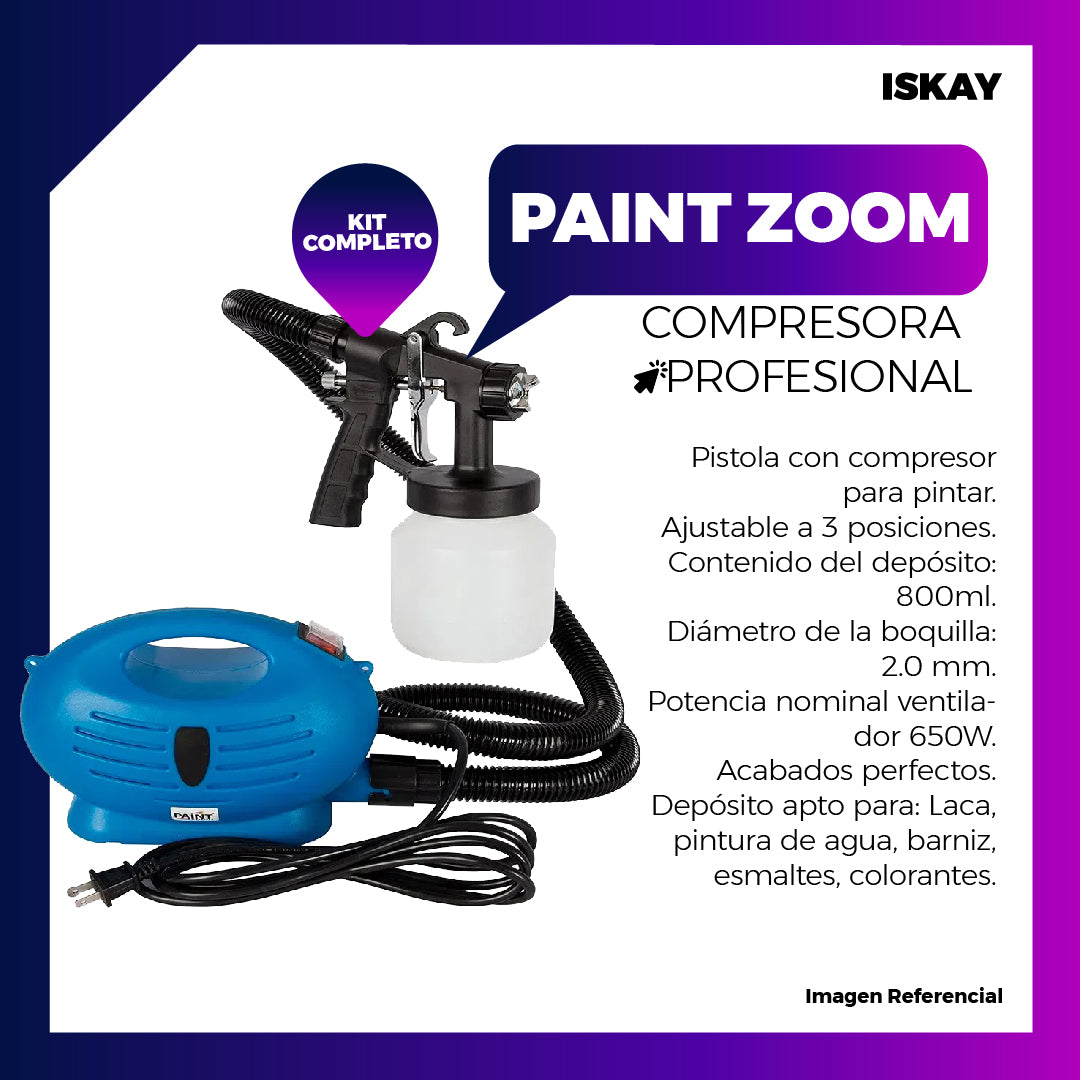 paint Zoom Tv Compresor Para Pintar, Potencia De 650w $148.900