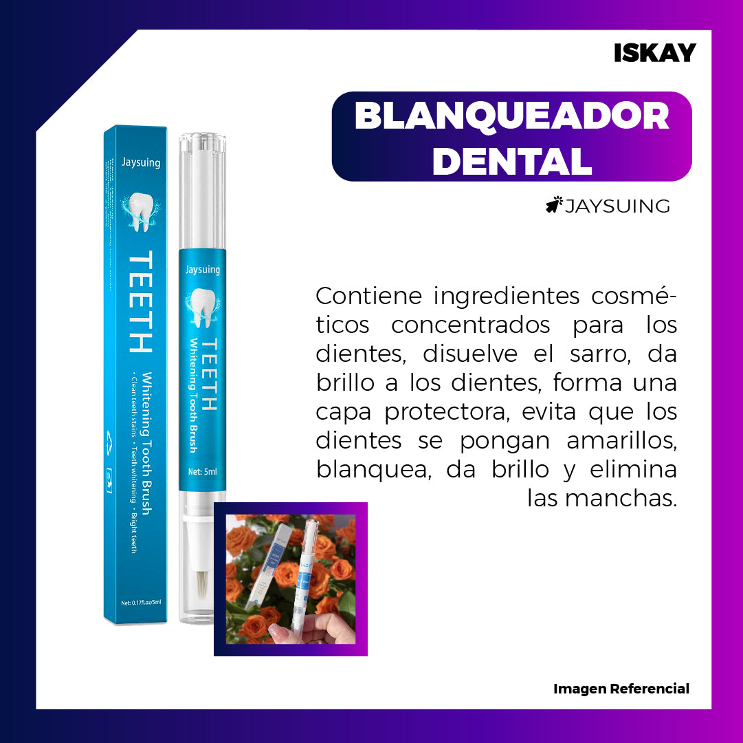 S0NREÍR  SIN MIED0  BLANQUEAD0R DENTAL PROFESIONAL