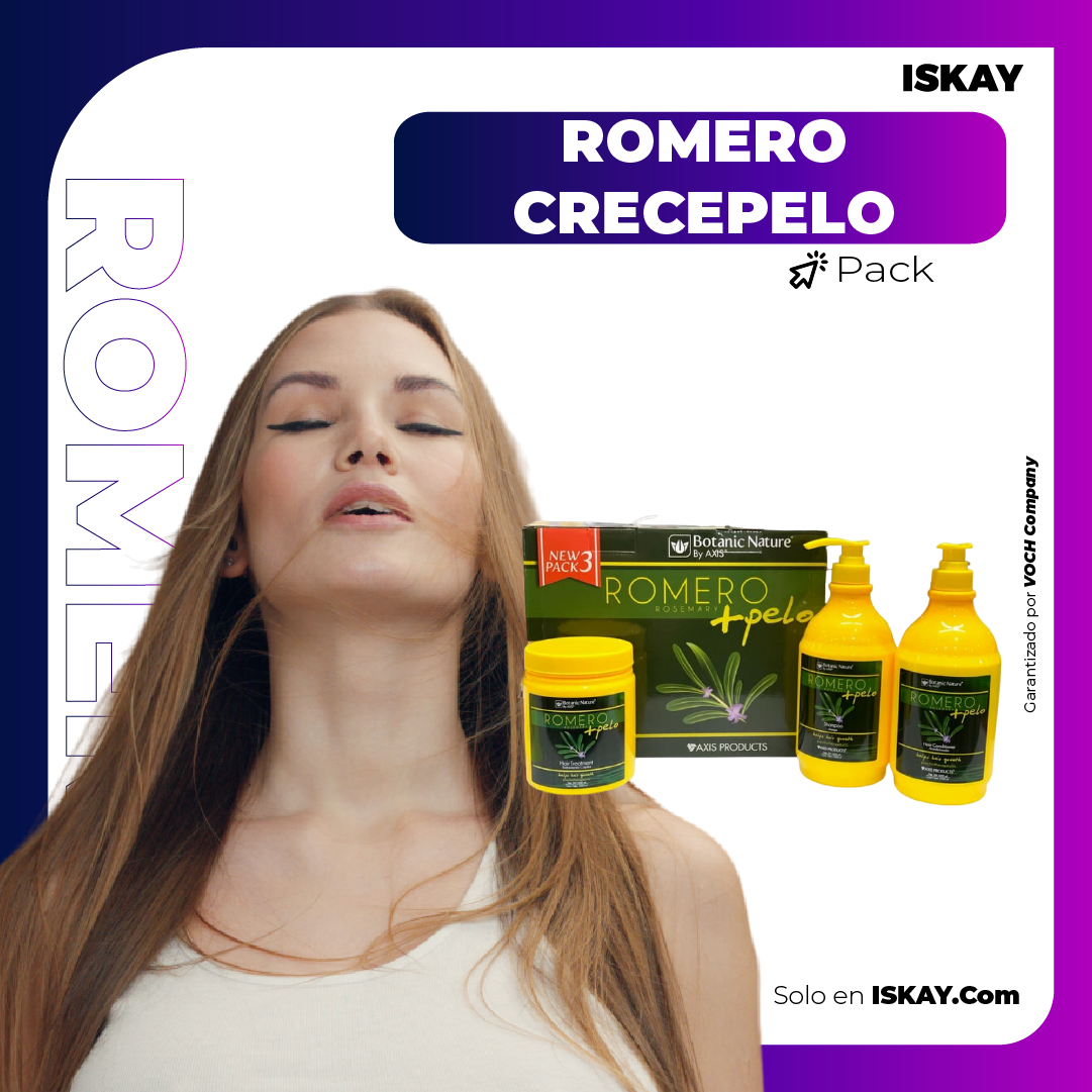 👌 Pack de Champo y Crema Romero Crecepelo 👌