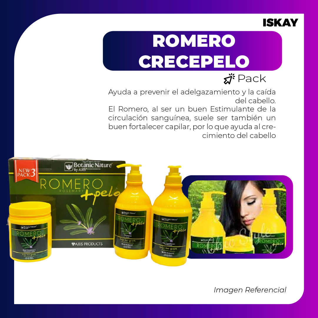 👌 Pack de Champo y Crema Romero Crecepelo 👌